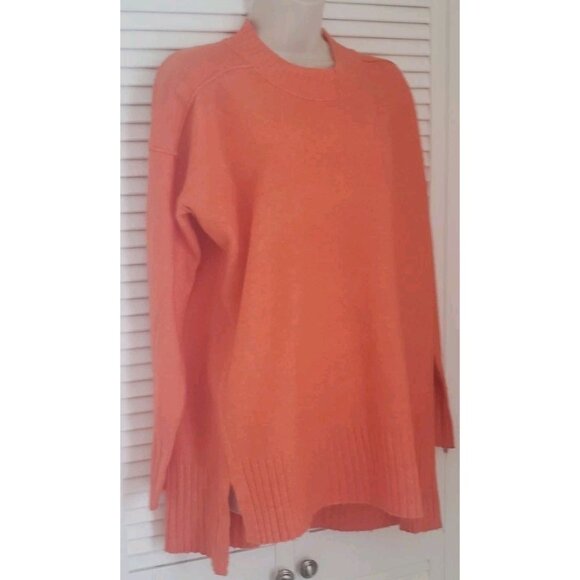 NEW FREE PEOPLE PEACHES CREWNECK TUNIC ORANGE XSMALL - Picture 5 of 12